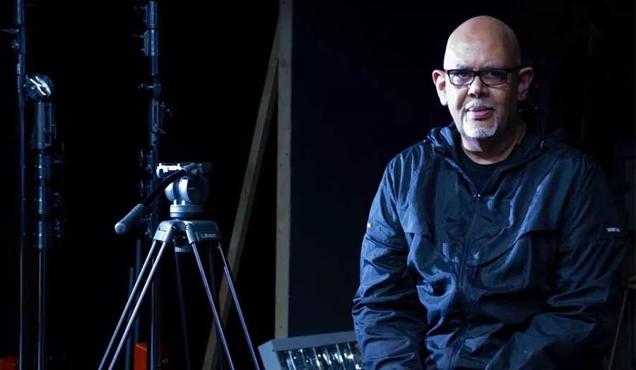 Louis Heaton pictured with camera equipment