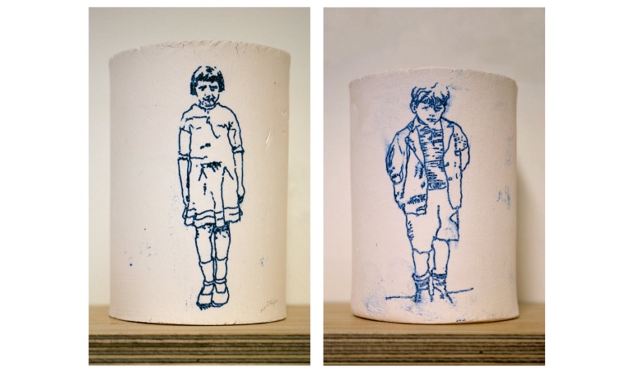 Lekythos, print work by Adrian Tobin 