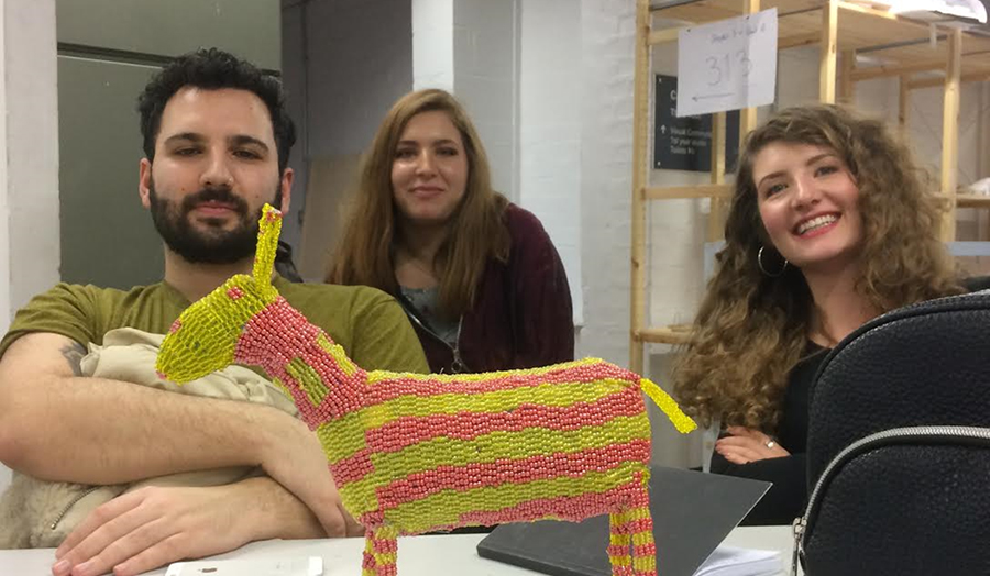 Suzanne Smeeth-Poaros, Harriet McKay and Gabriele Oropallo