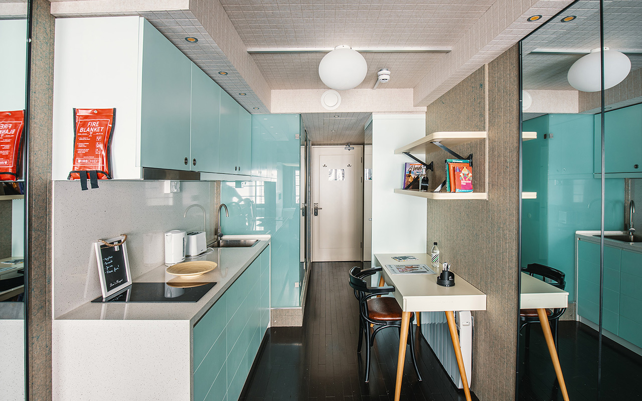 A typical student room in London