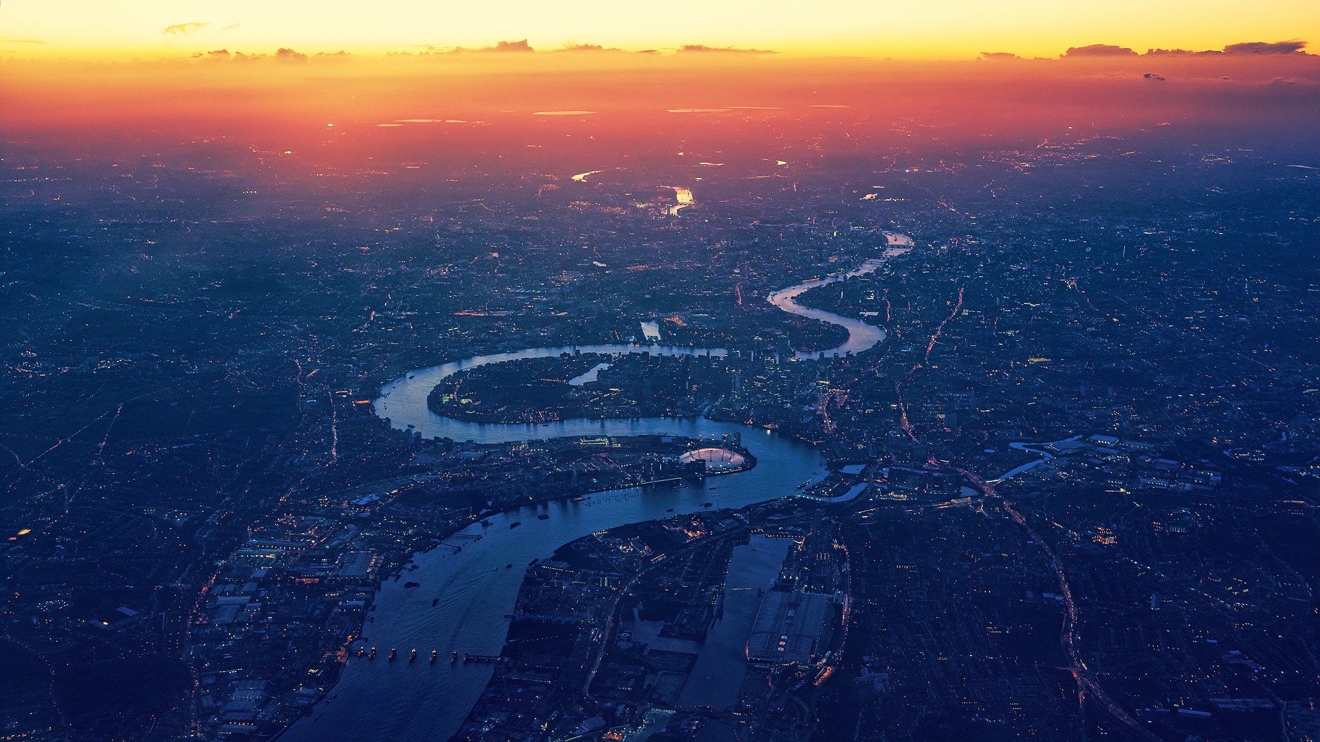 skyline of london