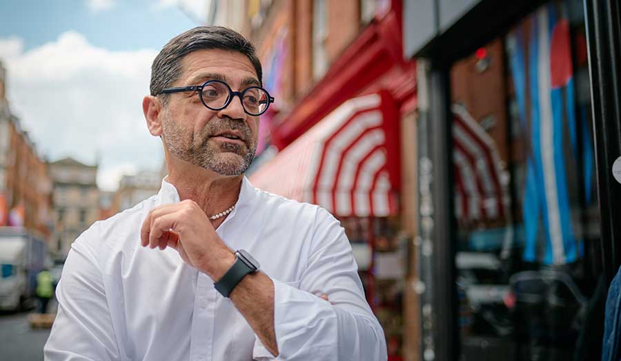 Antonio pictured in Soho