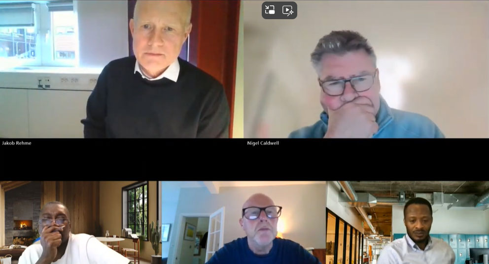 A screenshot of an online seminar