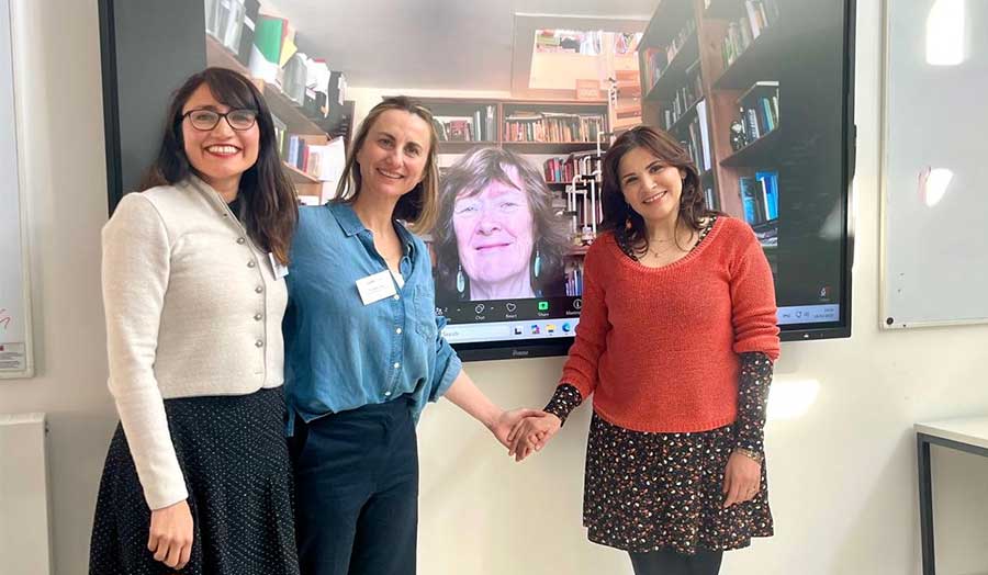 Prof. Lopez with Dr Karina Karilú García Reyes (UWE), Dr Gema Kloppe-Santamaría (UCC), Prof. Jenny Pearce (LSE)