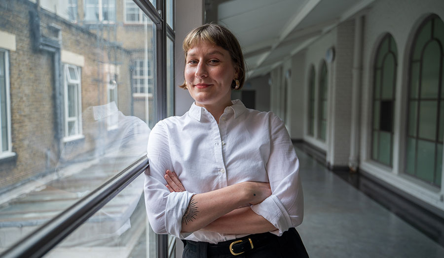 A portrait of Sophie Corser