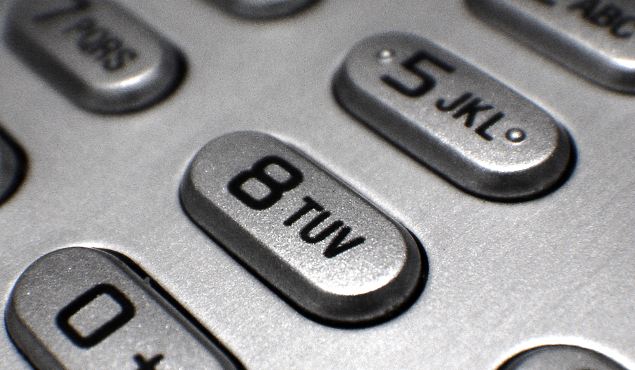 Contact us keypad