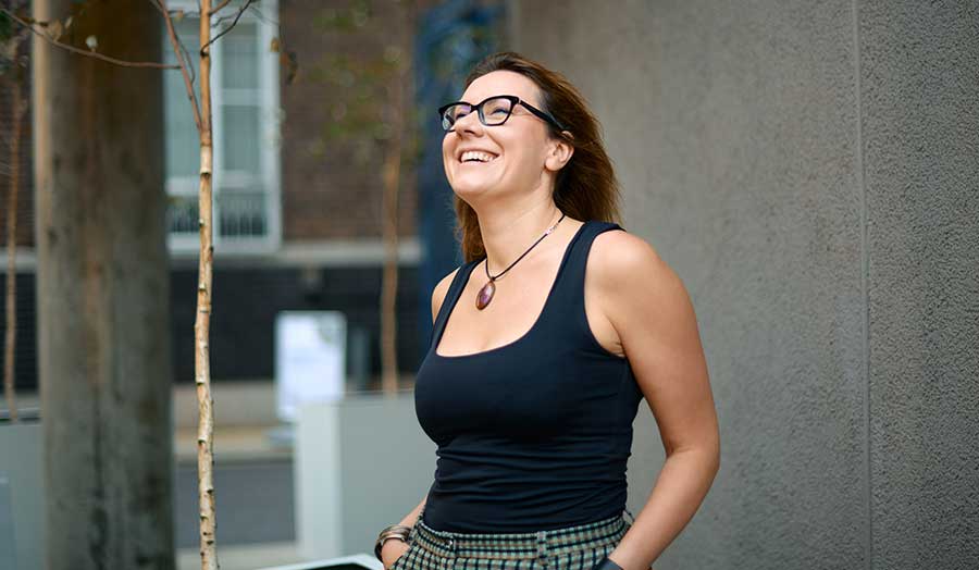 Ania outside Holloway Road campus