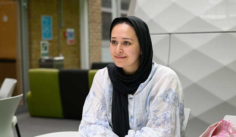 Isha pictured at Holloway Road campus
